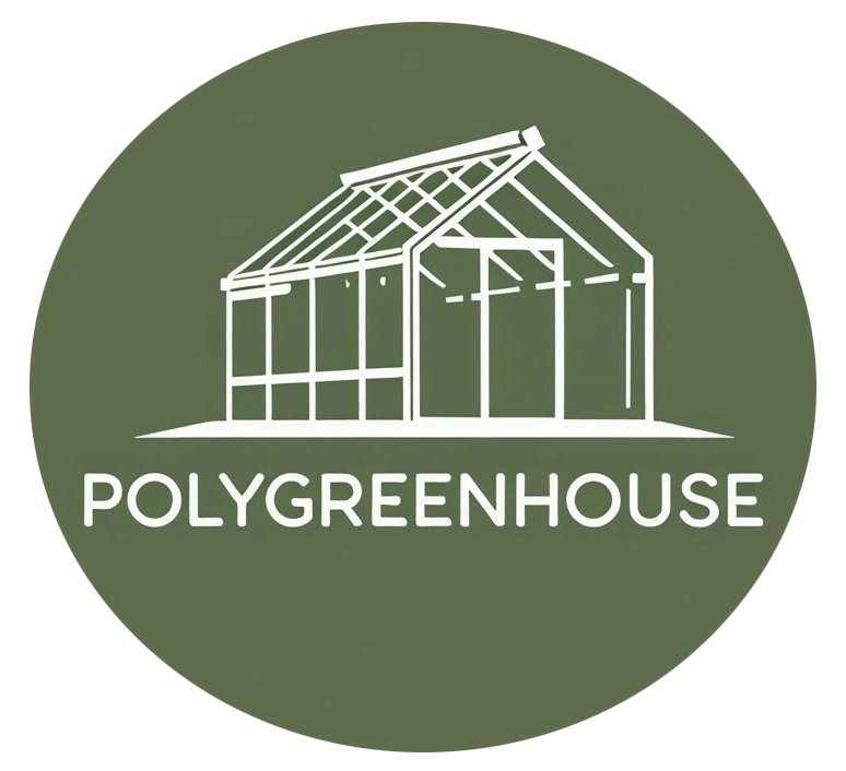 شعار العلامة التجارية للبيت الزجاجي PolyGreenhouse